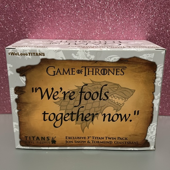 Titans Exclusive 3” Game Of Thrones Jon Snow and Tormund vinyl figures - Picture 4 of 5
